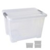 CAJA ALMA. ARCHIVO 2000 C/TAPA 20L 28X40X26CM TRAN