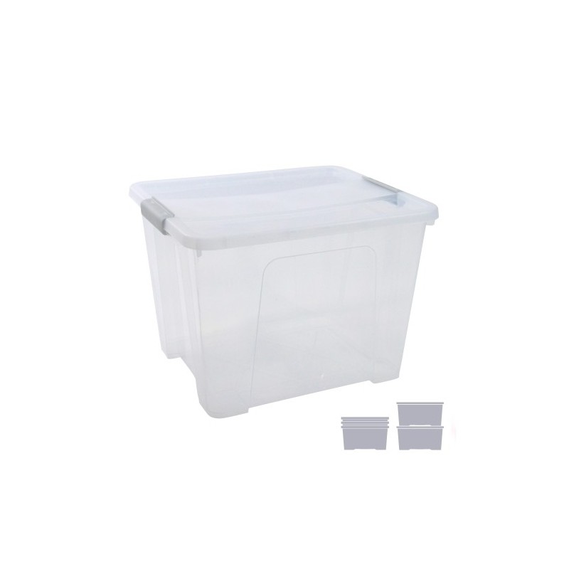 CAJA ALMA. ARCHIVO 2000 C/TAPA 32L 36X42X30CM TRAN