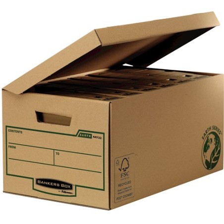 4472205 caja de almacenaje Negro  Marrn Rectangular Papel