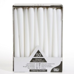 17966 vela Cilindro Blanco 50 pieza(s)