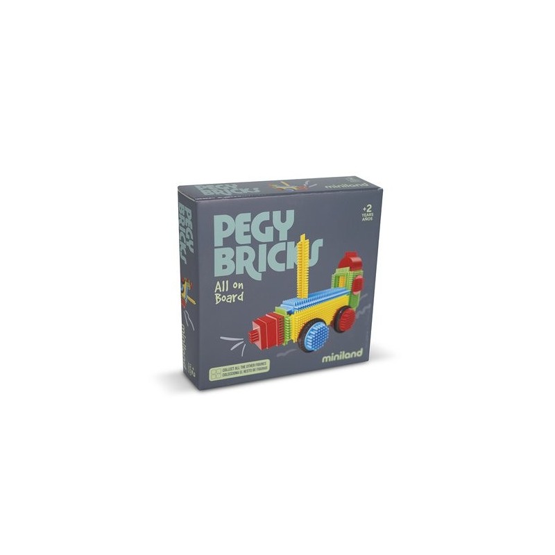 JUEGO MINILAND PEGY BRICKS: ALL ON BOARD