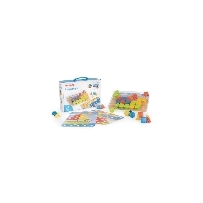 JUEGO ED.MINILAND SUPERPEGS (2-5 aos)