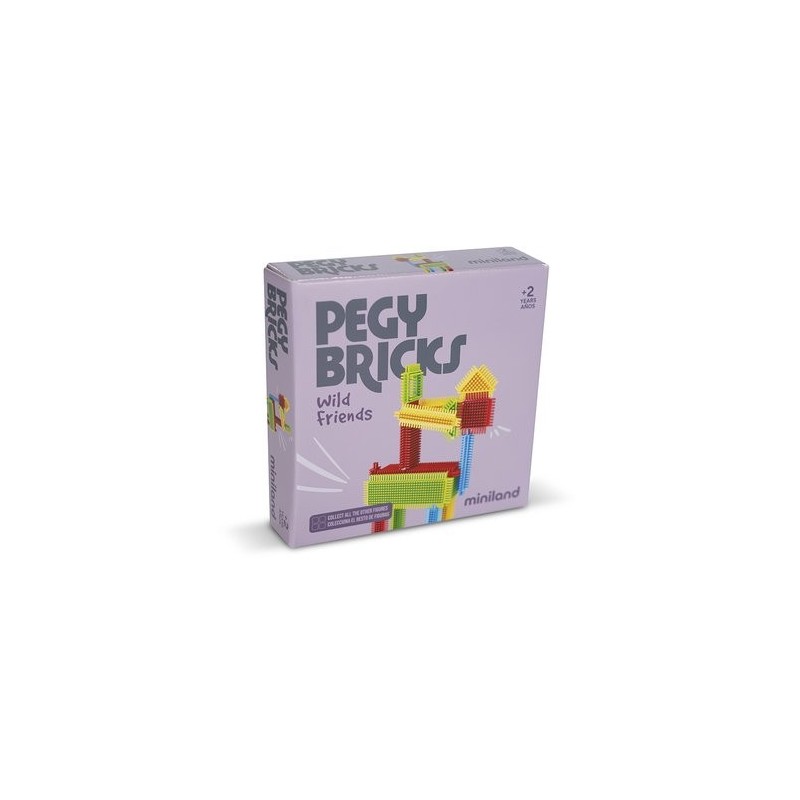 JUEGO MINILAND PEGY BRICKS: WILD FRIENDS