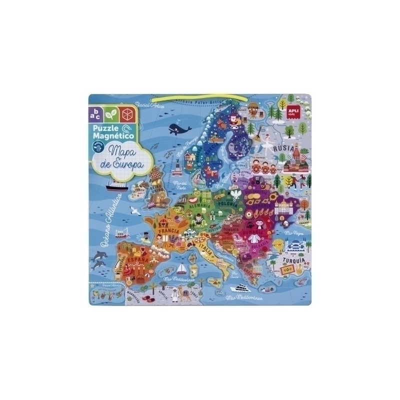PUZLE EDUC. APLI PUZLE MAG. EUROPA 45PZ