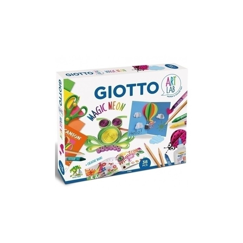 SET JUEGO GIOTTO ART LAB MAGIC NEON