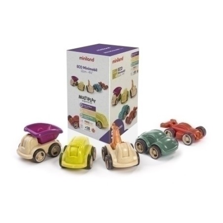 JUEGO MINILAND MINIMOBIL 12 CM 5 PZ