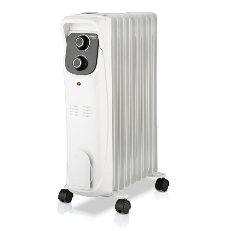 OH-009.006A calefactor elctrico Interior Negro  Blanco 2000 W Radiador de aceite elctrico
