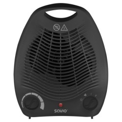 AD-02 B calefactor elctrico Negro Ventilador elctrico