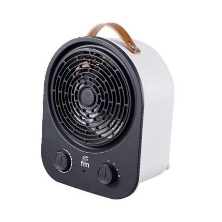 TH-22 calefactor elctrico Interior Negro  Blanco 2000 W Ventilador elctrico