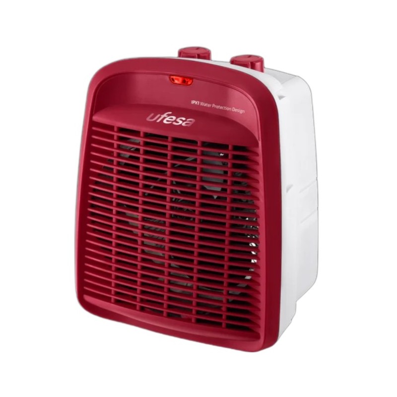 83105506 calefactor elctrico Interior Rojo 2000 W Ventilador elctrico