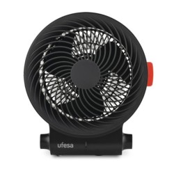 Atlas Interior Negro 2000 W Ventilador elctrico