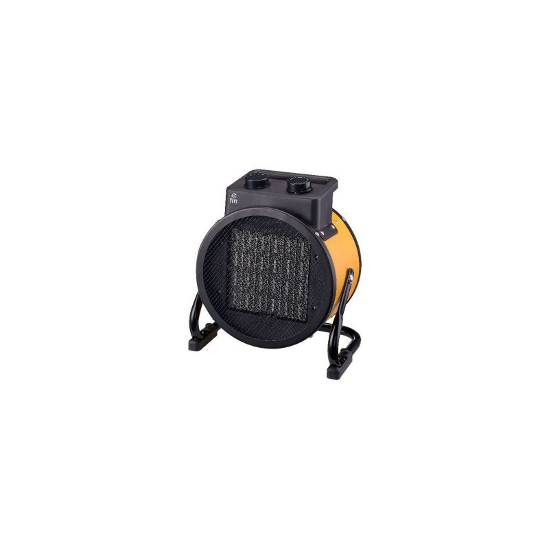 TI-20 calefactor elctrico Interior Negro  Amarillo 2000 W Ventilador elctrico