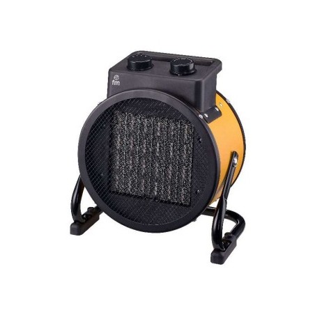 TI-20 calefactor elctrico Interior Negro  Amarillo 2000 W Ventilador elctrico