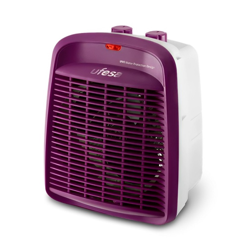 83105505 calefactor elctrico Interior Prpura 2000 W Ventilador elctrico