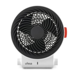 Atlas Interior Negro  Blanco 2000 W Ventilador elctrico