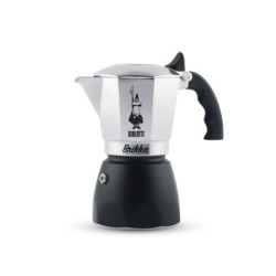 Brikka Cafetera italiana 0 1 L Negro  Acero inoxidable