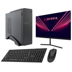 Core Slim Intel Core i5 14400/16GB/1TB SSD Nvme Negro + Monitor 24 Teclado y ratn