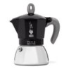 Moka Induktion Cafetera italiana 0 28 L Negro  Plata