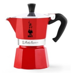 Moka Express Cafetera italiana Rojo