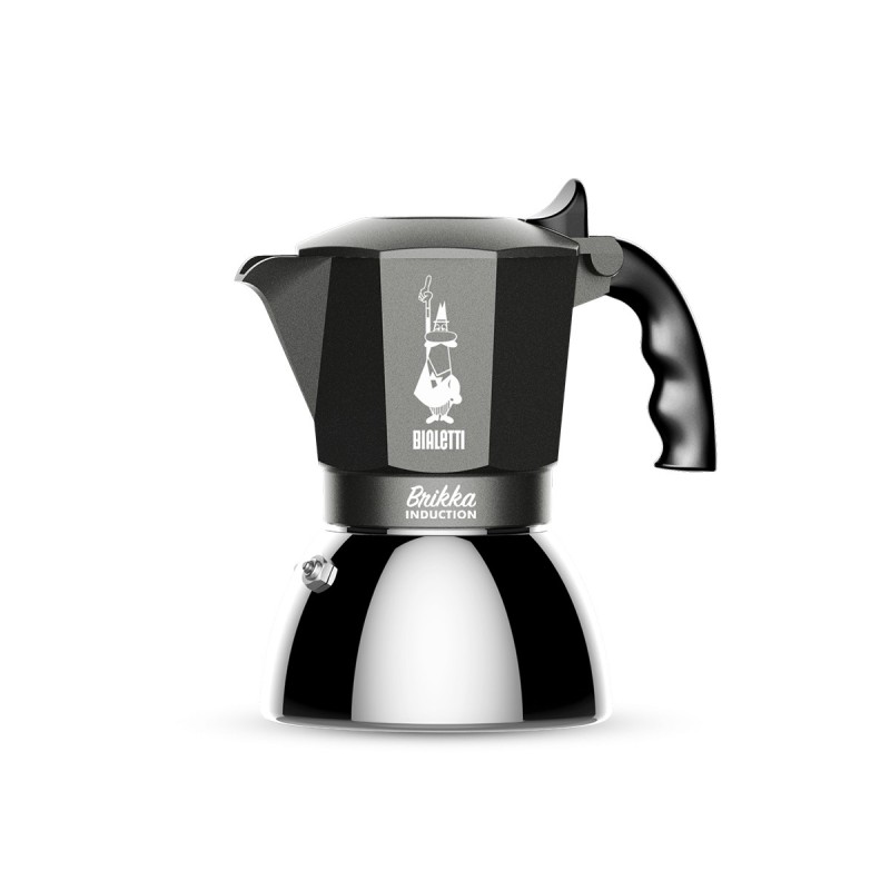 Brikka Induction Cafetera italiana Negro  Acero inoxidable