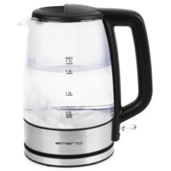 WK-130126 tetera elctrica 1 7 L 2200 W Negro  Transparente