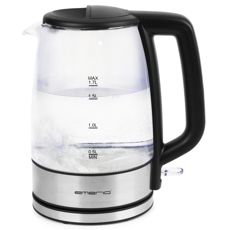 WK-130126 tetera elctrica 1 7 L 2200 W Negro  Transparente