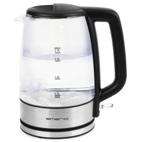WK-130126 tetera elctrica 1 7 L 2200 W Negro  Transparente