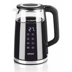 EK-DIG.028A tetera elctrica 1 7 L 2200 W Negro  Acero inoxidable  Transparente