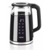 EK-DIG.028A tetera elctrica 1 7 L 2200 W Negro  Acero inoxidable  Transparente
