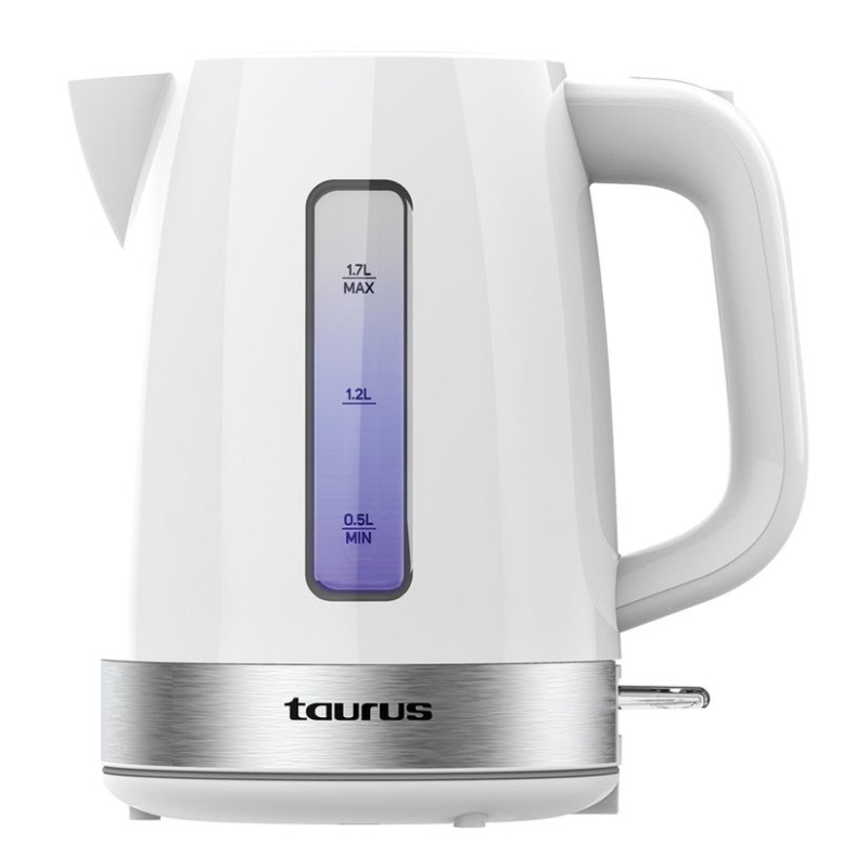 Aroa tetera elctrica 1 7 L 2200 W Plata  Blanco