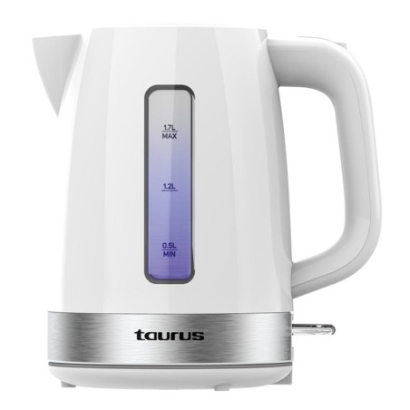 Aroa tetera elctrica 1 7 L 2200 W Plata  Blanco