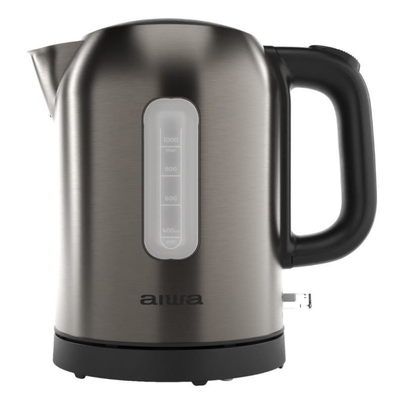 KOTAN tetera elctrica 1 L 2200 W Acero inoxidable  Negro