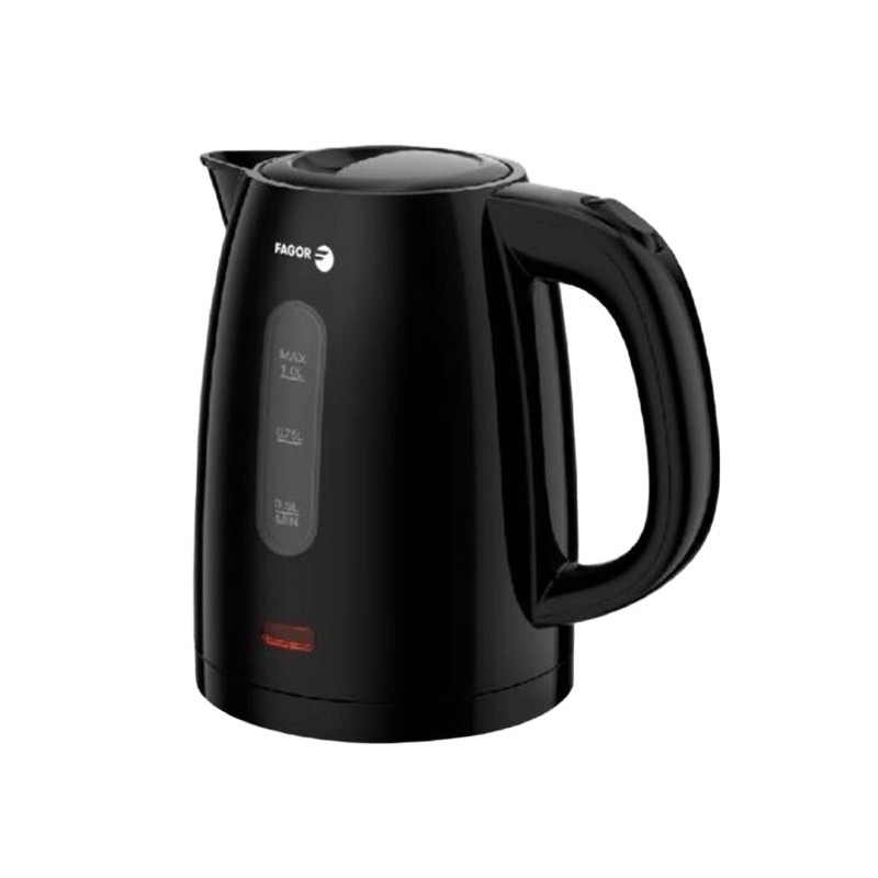 Teya Noir tetera elctrica 1 L 2200 W Negro