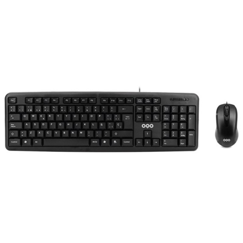 OQO-TR001-U teclado Ratn incluido Oficina USB QWERTY Espaol Negro