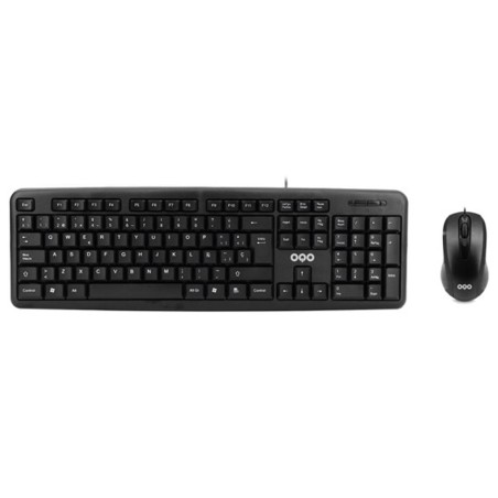 OQO-TR001-U teclado Ratn incluido Oficina USB QWERTY Espaol Negro