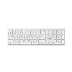 PRO WIRELESS SILVER ESPANOL teclado Hogar / Oficina USB + Bluetooth QWERTY Espaol Blanco