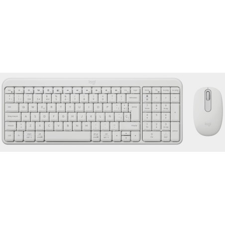 MK250 Combo teclado Ratn incluido Universal RF Wireless + Bluetooth QWERTY Espaol Blanco