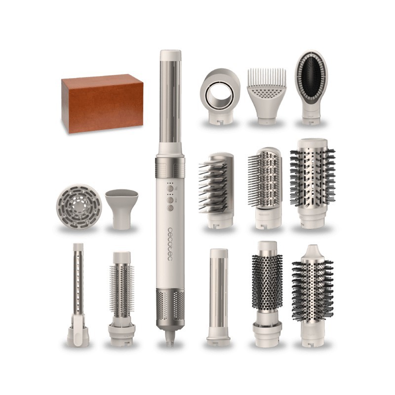 Bamba CeramicCare 14in1 Herramienta de peinado con mltiples accesorios Champn 1400 W 1 8 m