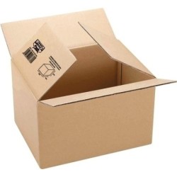 CAJA EMB. ANONIMA 500x400x400 3mm MARRON - Pack de 10 unidades