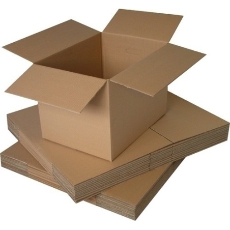 CAJA EMB. ANONIMA 500x350x350 8mm MARRON - Pack de 5 unidades