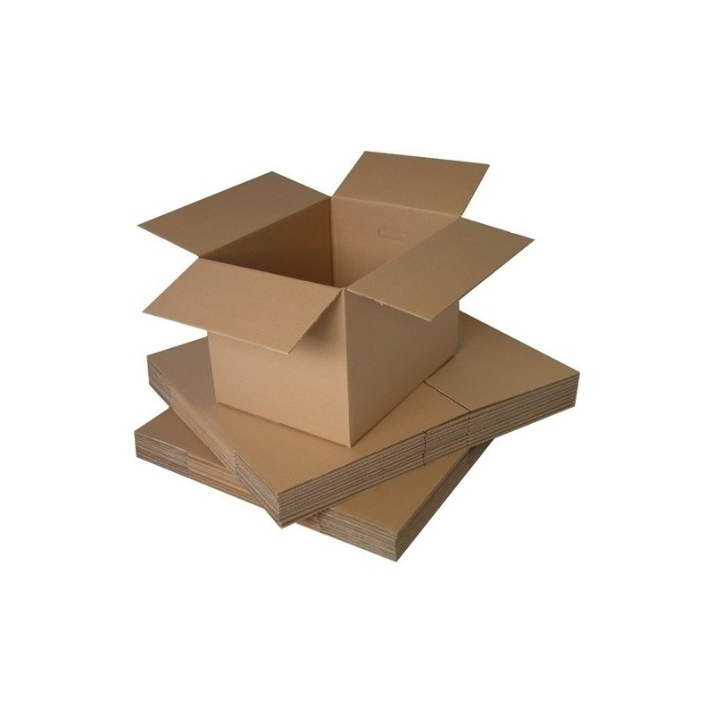 CAJA EMB. ANONIMA 500x400x400 8mm MARRON - Pack de 5 unidades