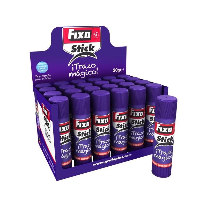 FIXO PEGAMENTO EN BARRA STICK TRAZO MGICO 20GR CAJA -24U-