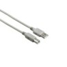 Cable para PC de USB A a USB B  2.0  480MBs  1 5m S/B  Color gris