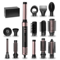 Bamba CeramicCare 14in1 AirGlam Kit de peluquera Negro 1400 W 1 8 m