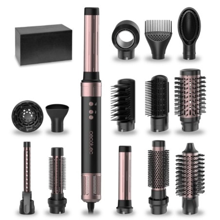Bamba CeramicCare 14in1 AirGlam Kit de peluquera Negro 1400 W 1 8 m