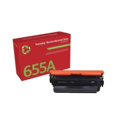 Remanufacturado Everyday Tner Everyday Negro remanufacturado de Xerox es compatible con HP 655A (CF450A)  Capacidad estndar