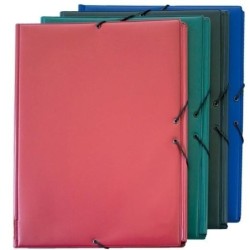 CARP. GOMAS GRAFOPLAS PVC C/SOLAPAS F AZUL