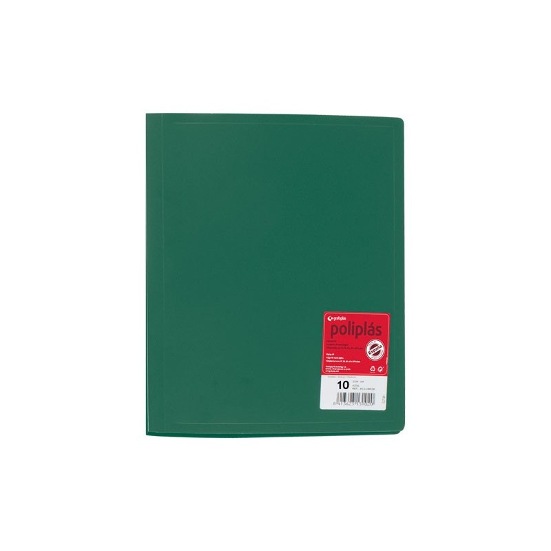 CARP. POLIPLAS GRAFOPLAS A4 PP 10FUND. VE 01310020