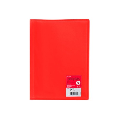 CARP. 10F POLIPLAS GRAFOPLAS A4 PP ROJO 01311251