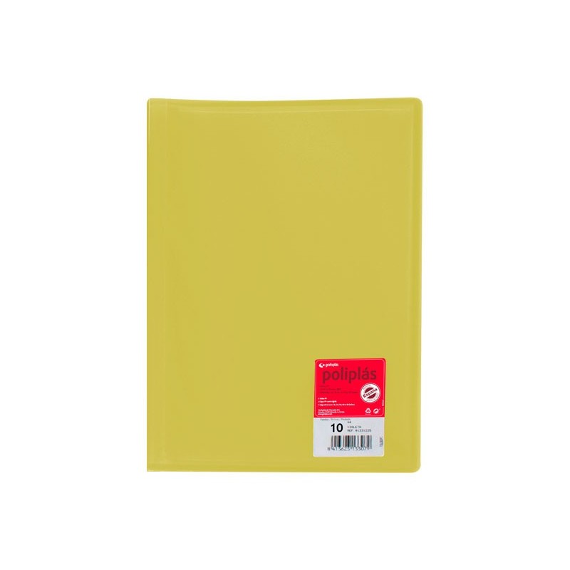 CARP. 10F POLIPLAS GRAFOPLAS A4 PP AMARIL 01311260